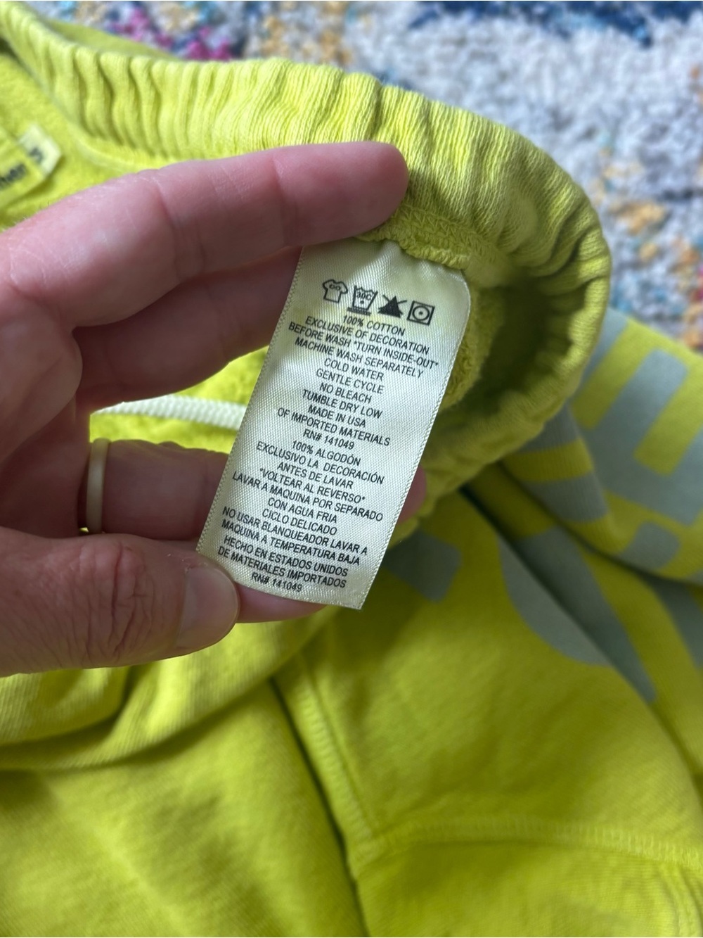 FreeCity sunfades track pants yellow sweatpants women’s Size Medium - Picture 3 of 7